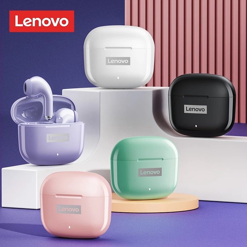 Fone de ouvido Bluetooth 5.1 Lenovo LP40 Pro à prova d'água - Imagem 2